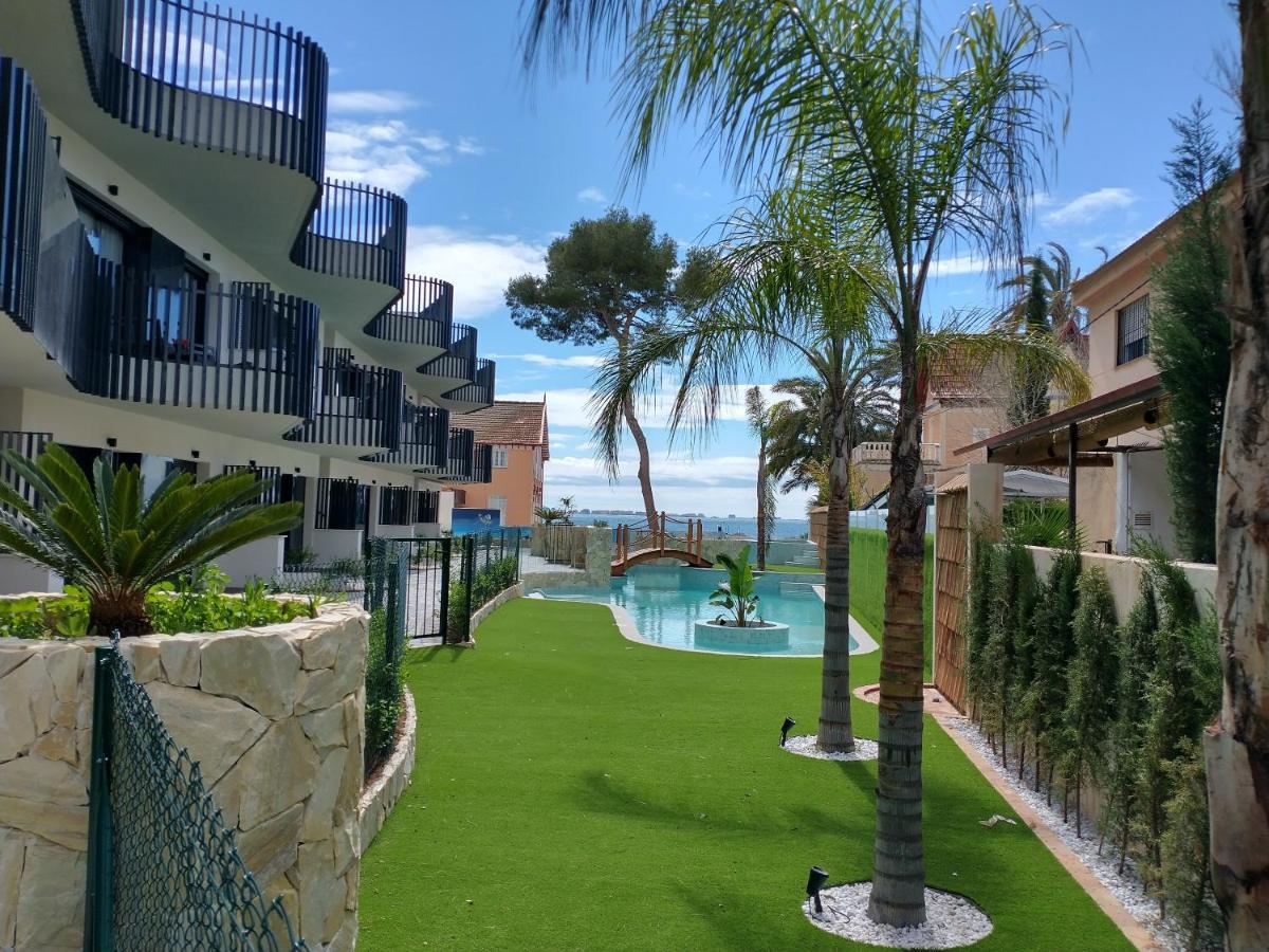 Modern Nieuwbouwappartement Aan Het Strand Van De Mar Menor In Santiago De La Ribera Lo Pagán Exterior foto